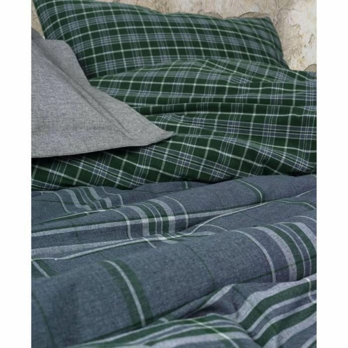 Juego de Cama Azul ASI8684283035533 con 1 Funda Nórdica 220x240cm y 2 Fundas Almohada 60x60cm de 50% Algodón 50% Poliéster 1