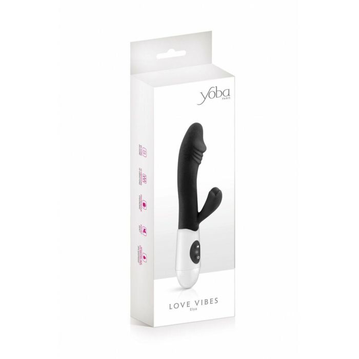 Vibrador Punto G Yoba Negro Silicona 2 Vibrador Punto G Yoba Negro Silicona 2