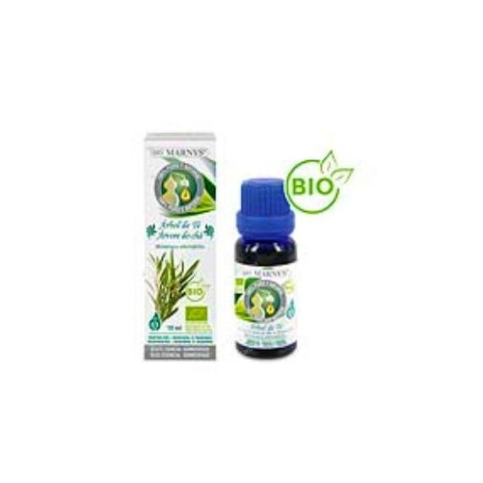 MARNYS Aceite Esencial de Árbol del Té Bio 15ml - Melaleuca alternifolia, Uso Alimentario, Tópico y Difusión