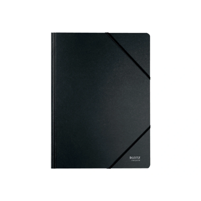Leitz Carpeta Recycle Gomas DIN A4 Cartón Reciclable 100% Negro 1