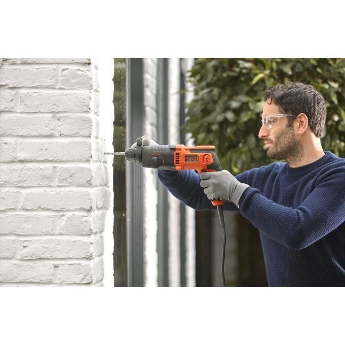 Black + Decker Behs01-Qs Taladro de Martillo Sds + 650 Watts 3 Black + Decker Behs01-Qs Taladro de Martillo Sds + 650 Watts 3