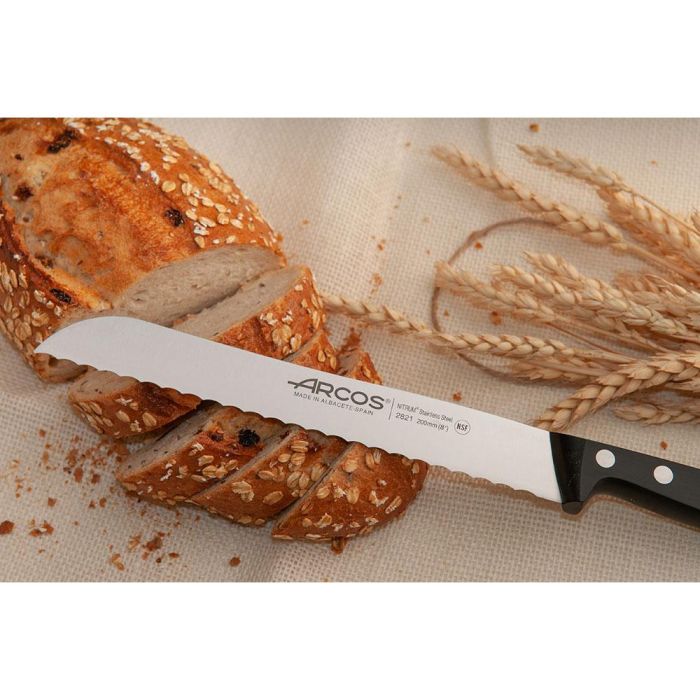 Arcos Cuchillo Panero Serie Universal 200 mm, Acero NITRUM®, Bactiproof Silver, Resistente y Ecológico 6
