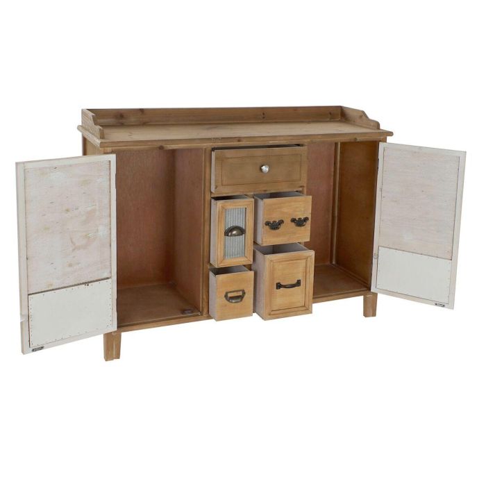 DKD Home Decor Buffet Cottage Marrón Natural Madera Metal con 5 Cajones y 2 Puertas, 116 cm Ancho 6 DKD Home Decor Buffet Cottage Marrón Natural Madera Metal con 5 Cajones y 2 Puertas, 116 cm Ancho 6