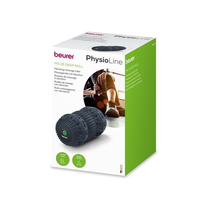 Rodillo de Masaje con Vibración Beurer - 3 Rodillos Giratorios para Relajación y Punto Gatillo 5 Rodillo de Masaje con Vibración Beurer - 3 Rodillos Giratorios para Relajación y Punto Gatillo 5