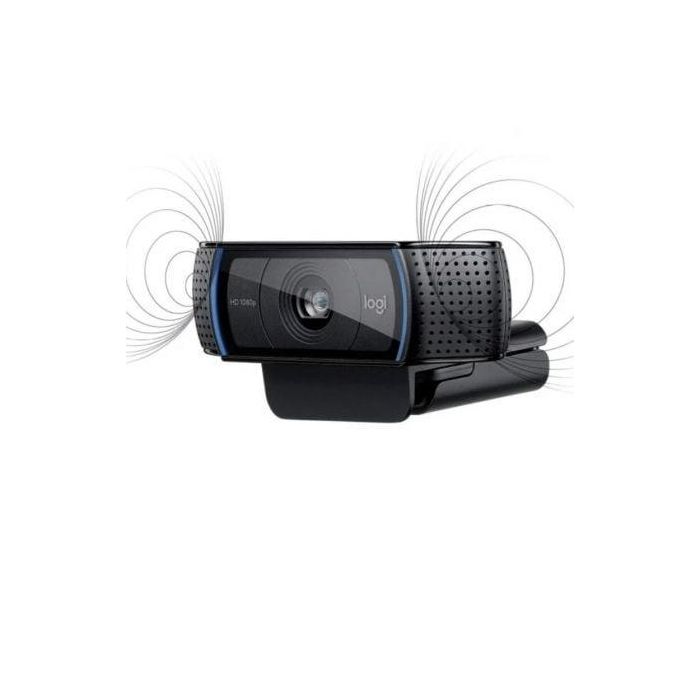 Logitech 960-001055 Webcam C920 HD Pro 1080p Full HD 30fps para Videollamadas, Audio Estéreo, Enfoque Automático y Corrección de Iluminación 3