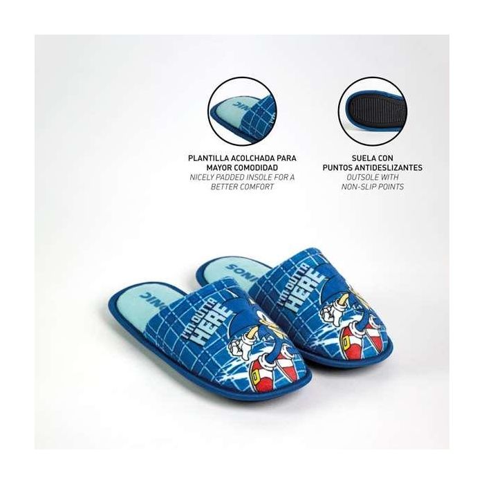 Zapatillas de Estar por Casa Sonic Azul 32-33 4