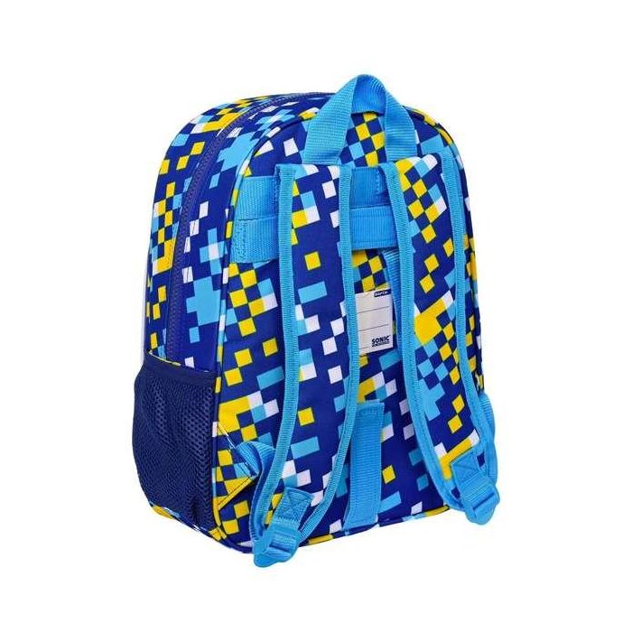 Mochila Escolar Sonic Speed 26 x 34 x 11 cm Azul 4 Mochila Escolar Sonic Speed 26 x 34 x 11 cm Azul 4