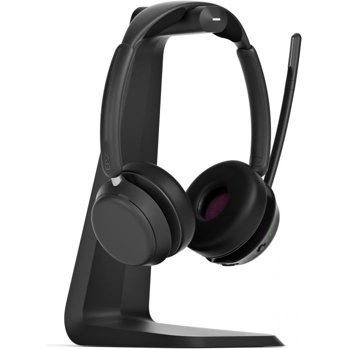 EPOS Impact 1061T Auriculares Bluetooth Inalámbricos para Oficina y Centro de Llamadas, Doble Diadema Ajustable, Negro 5