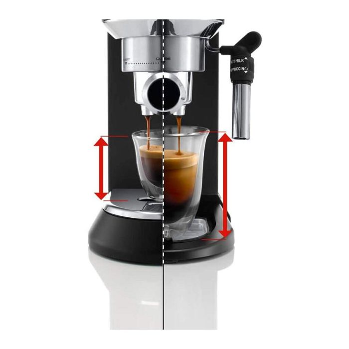 DeLonghi Máquina espresso Dedica EC685.BK Negro Plata 4