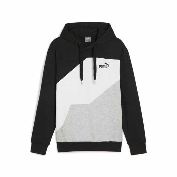 Sudadera con Capucha Hombre Puma Power Colorblock Negro 0 Sudadera con Capucha Hombre Puma Power Colorblock Negro 0