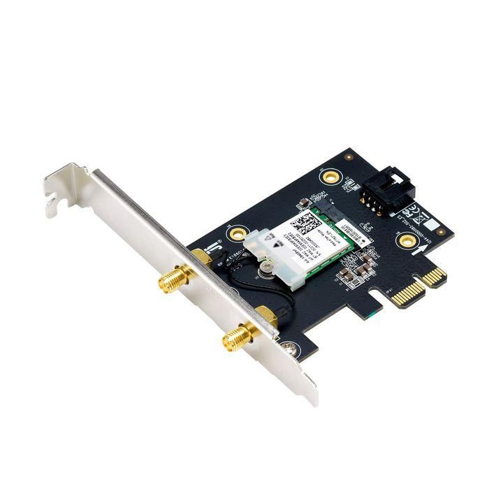 Tarjeta de Red Inalámbrica-PCI Express Asus PCE-AXE5400/ 5400Mbps/ 2.4/5/6GHz 1 Tarjeta de Red Inalámbrica-PCI Express Asus PCE-AXE5400/ 5400Mbps/ 2.4/5/6GHz 1
