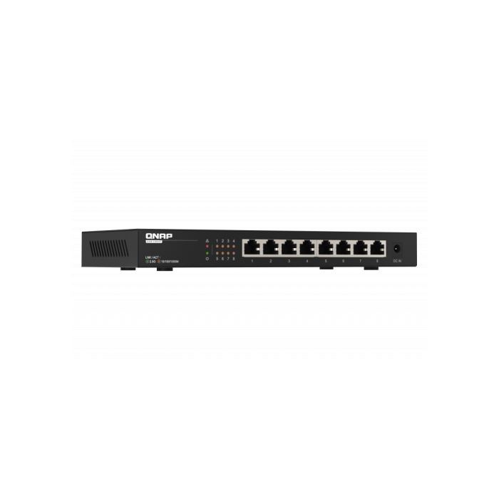 Switch QNAP QSW-1108-8T 8 Puertos/ RJ-45 10/100/1000/2.5GBASE 2 Switch QNAP QSW-1108-8T 8 Puertos/ RJ-45 10/100/1000/2.5GBASE 2