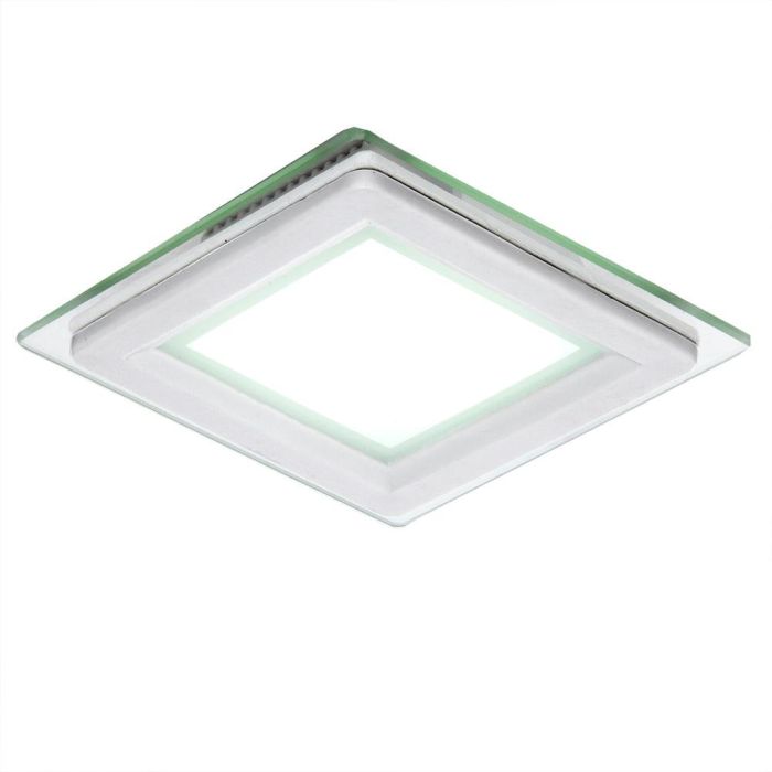 Foco Downlight LED 6W 600Lm 6000ºK Cuadrado   Cristal 40.000H [GR-MB02-6W-CW] 1