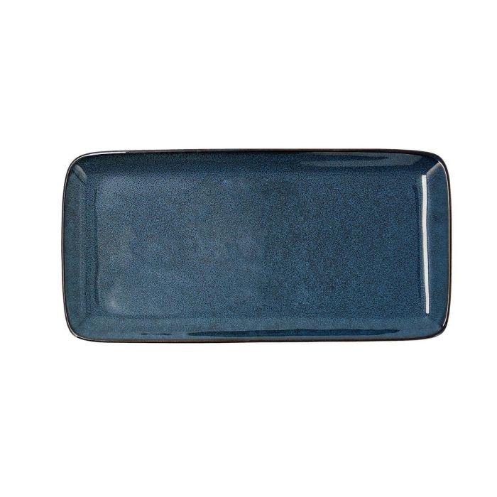 Bidasoa Fuente Rectangular Cerámica Ikonic Azul 28x14 cm