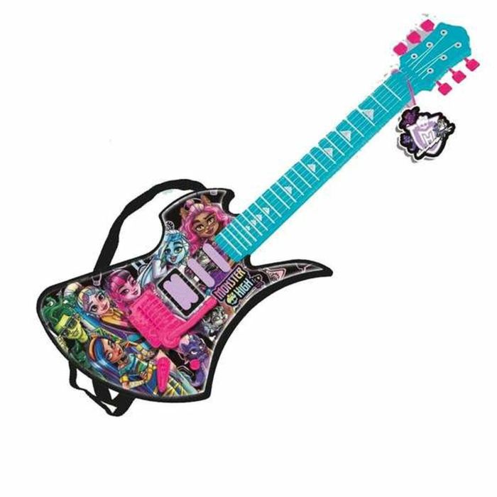 Guitarra electronica monster high 6 cuerdas con canciones demo.