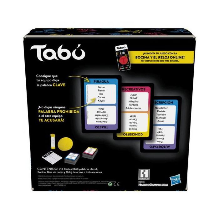 Hasbro Games Taboo Refresh F5254 Juego de Mesa en Español para +14 años 2