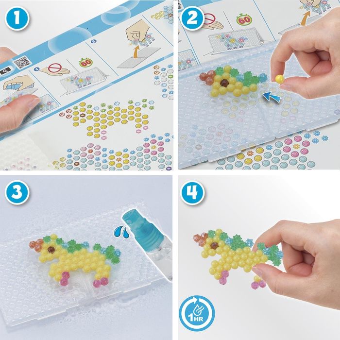 Aquabeads AQU5054131351284 Kit Amigos Unicornio - Cuentas para manualidades, más de 800 cuentas, a partir de 4 años 6