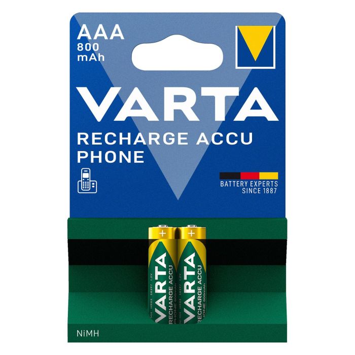 Varta T398B Pilas Recargables AAA 1.2V 800 mAh NiMH (2 Unidades) 1