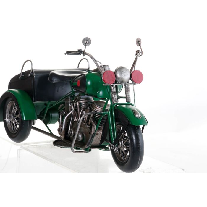 DKD Home Decor Vehiculo Decoracion Vintage Negro Verde Metal 37 x 19 x 16 cm (2 Unidades) 2