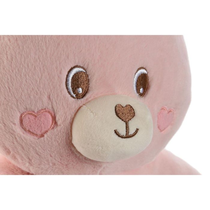 Peluche Home ESPRIT Marrón Gris Rosa Poliéster Animal 28 x 22 x 32 cm (4 Unidades) 2