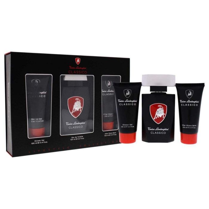 TONINO LAMBORGHINI Classic Eau de Toilette 125 ml + Gel de Baño 100 ml + Bálsamo After Shave 100 ml - Hombre