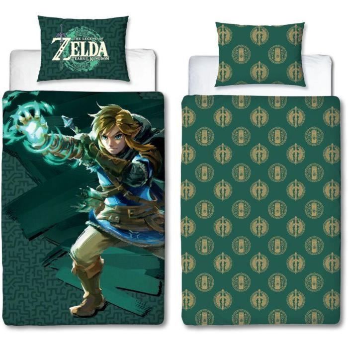 Zelda AAARQ16162 - Juego de cama reversible de microfibra, 1 funda nórdica 140x200 cm + 1 funda de almohada 63x63 cm 0 Zelda AAARQ16162 - Juego de cama reversible de microfibra, 1 funda nórdica 140x200 cm + 1 funda de almohada 63x63 cm 0