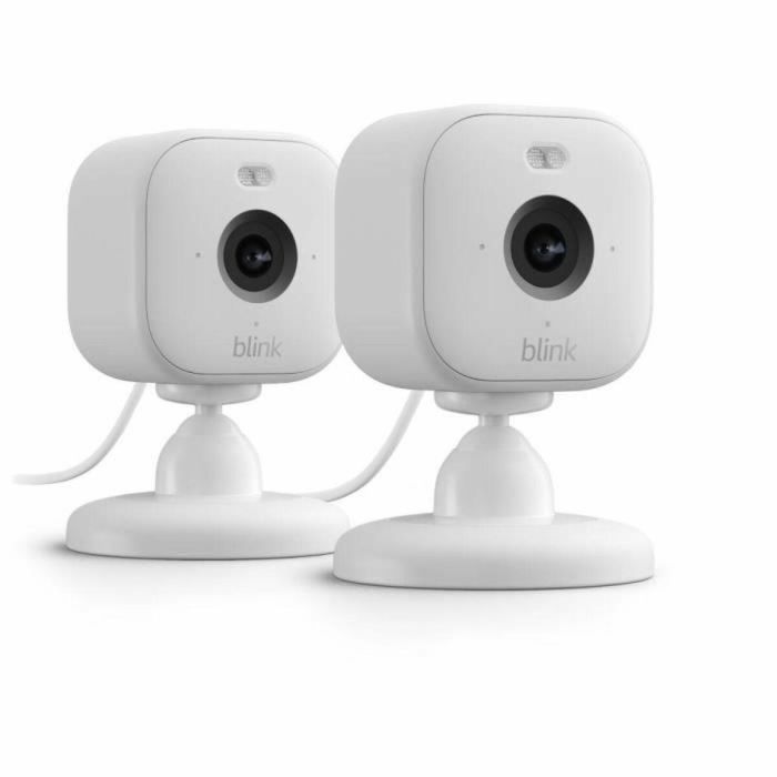 Blink BLI0840268906474 Kit de Sistema de Seguridad para Hogar Mini, Incluye 2 Cámaras de Vigilancia, Color Blanco, Versión UE