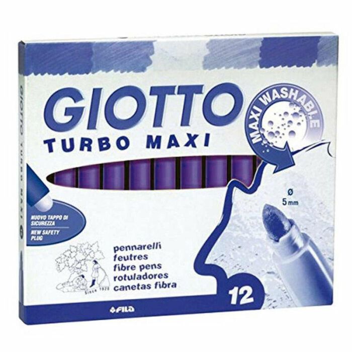 Set de Rotuladores Giotto Turbo Maxi Violeta (5 Unidades) 1 Set de Rotuladores Giotto Turbo Maxi Violeta (5 Unidades) 1