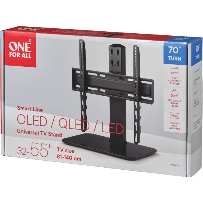 One For All Soporte de Mesa para TV Ultra Slim Line WM 2470 | 32"-55" | Negro 7