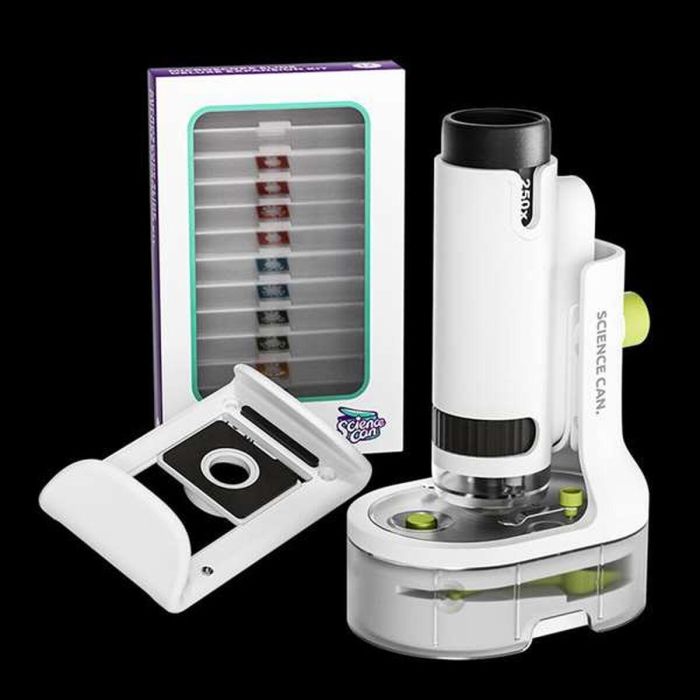 Canal Toys Microscopio Portátil con Luces, Soporte para Teléfono y Accesorios Incluidos 2 Canal Toys Microscopio Portátil con Luces, Soporte para Teléfono y Accesorios Incluidos 2
