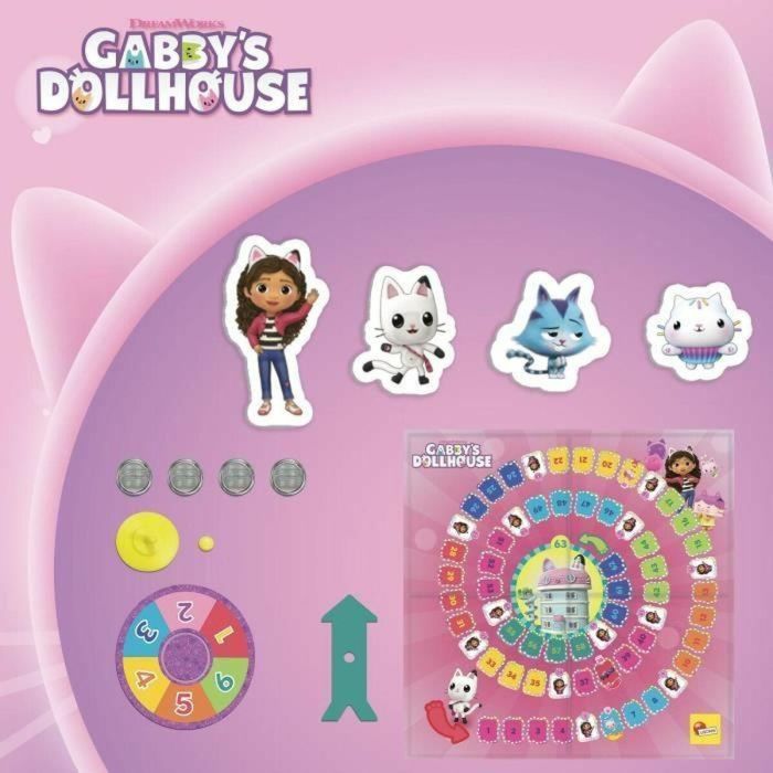 Liscianigiochi LIS8008324112029 Juego de la Oca Gabby y la Casa Mágica, Juego de Mesa para Niños a Partir de 3 Años 2