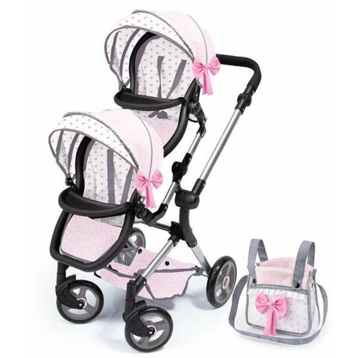 Silla gemelos -twin tandem (pink) cm