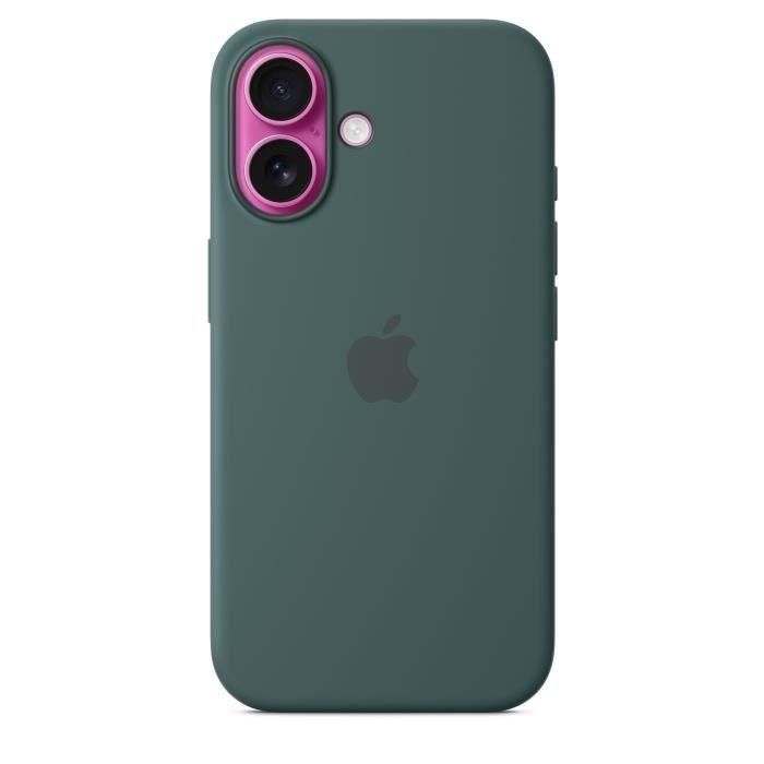 Apple iPhone 16 - Funda de Silicona con MagSafe, Verde Lago 2 Apple iPhone 16 - Funda de Silicona con MagSafe, Verde Lago 2