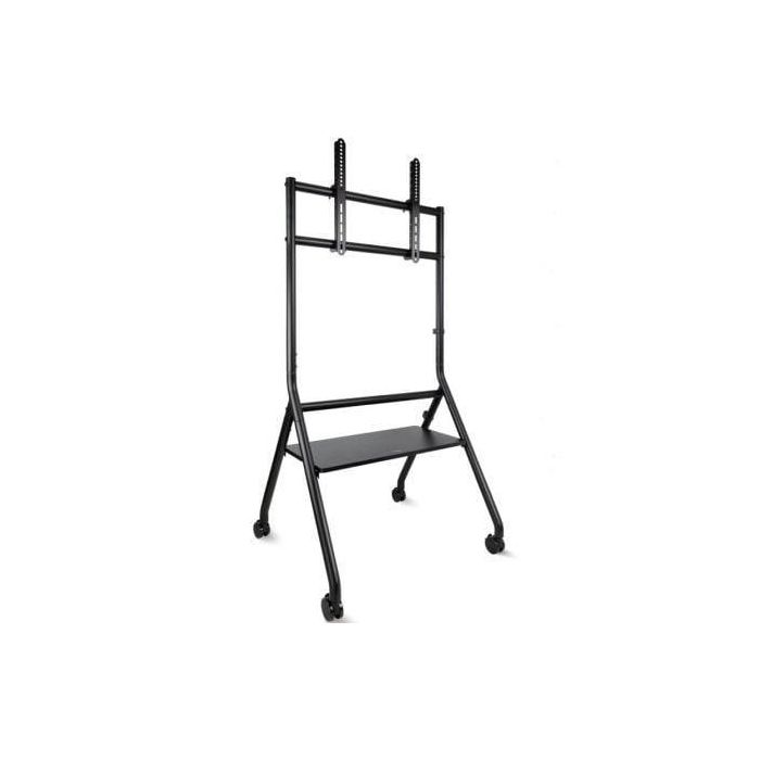 TooQ iDREAMS FS20206M-B Soporte de Suelo con Ruedas Nivelable para TV 37-86" hasta 80kg, VESA 200x200-600x400, Negro