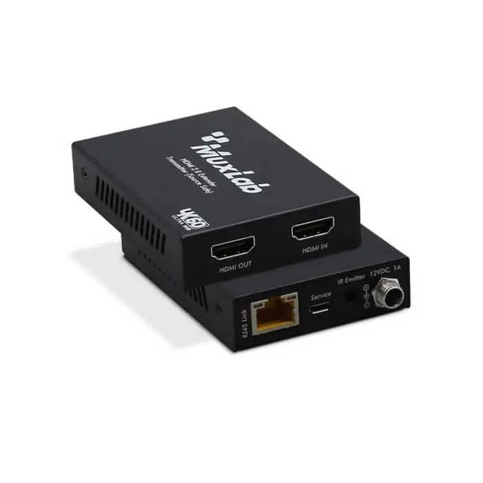 MUXLAB Kit Transmisor-Receptor HDMI/IR 4K60Hz 18Gbps HDR HDMI 2.0 PoC 1