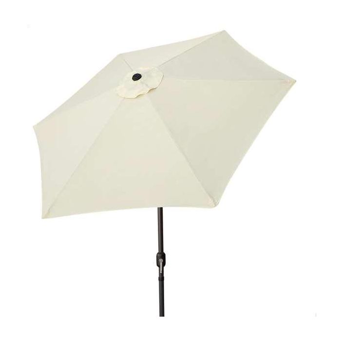 Parasol de terraza 300 cm con chimenea y mástil de aluminio aktive Parasol de terraza 300 cm con chimenea y mástil de aluminio aktive