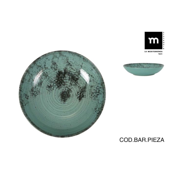 Inde Plato Hondo "Aspe" Montecarlo Turq Colección Ivory ø 23 cm (12 Unidades) Inde Plato Hondo "Aspe" Montecarlo Turq Colección Ivory ø 23 cm (12 Unidades)