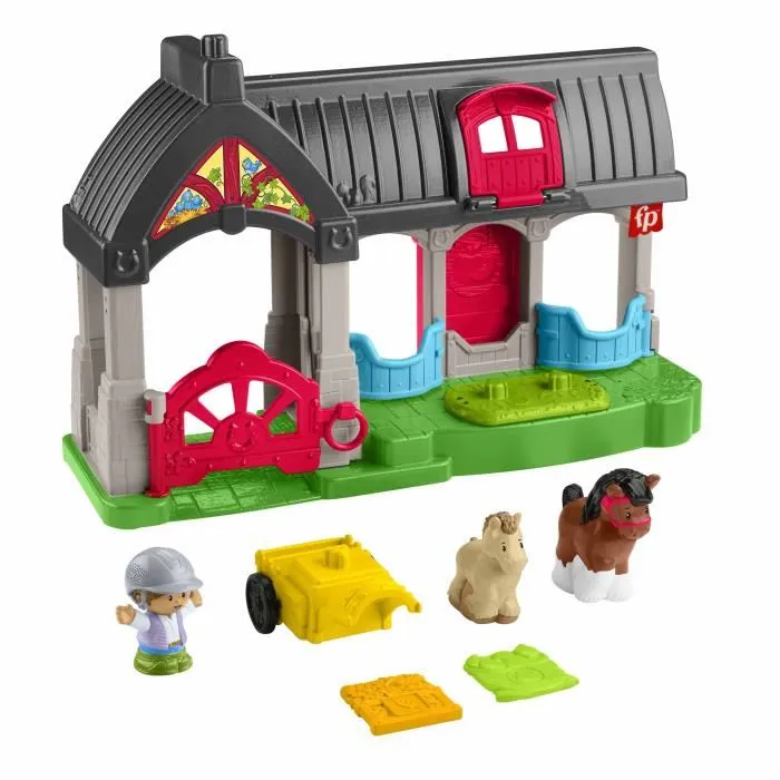 Fisher Price Little People La cuadra de los Merry Horses con 6 elementos - HWR84 Fisher Price Little People La cuadra de los Merry Horses con 6 elementos - HWR84