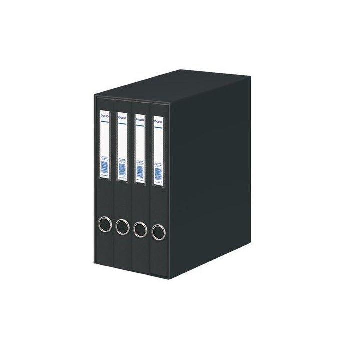 Modulo Carpeta Anillas Dohe Carton Forrado 4 Uds.Fº 2 An.Mixtas 25Mm Negro (Set de 2)