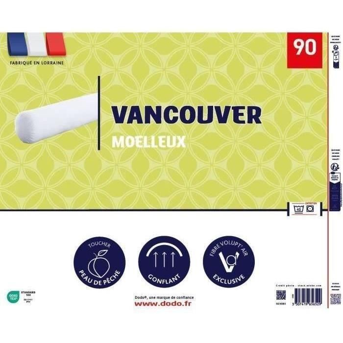 VANCOUVER Bolster 90 cm - 100% Poliéster - DODO 1 VANCOUVER Bolster 90 cm - 100% Poliéster - DODO 1