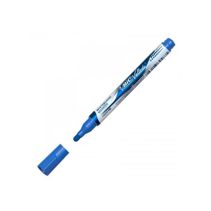 Velleda Marcador Pizarra Blanca Pocket Punta Redonda Azul Caja 12 Ud
