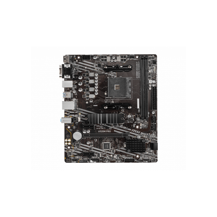 MSI A520M PRO placa base AMD A520 Zócalo AM4 micro ATX MSI A520M PRO placa base AMD A520 Zócalo AM4 micro ATX