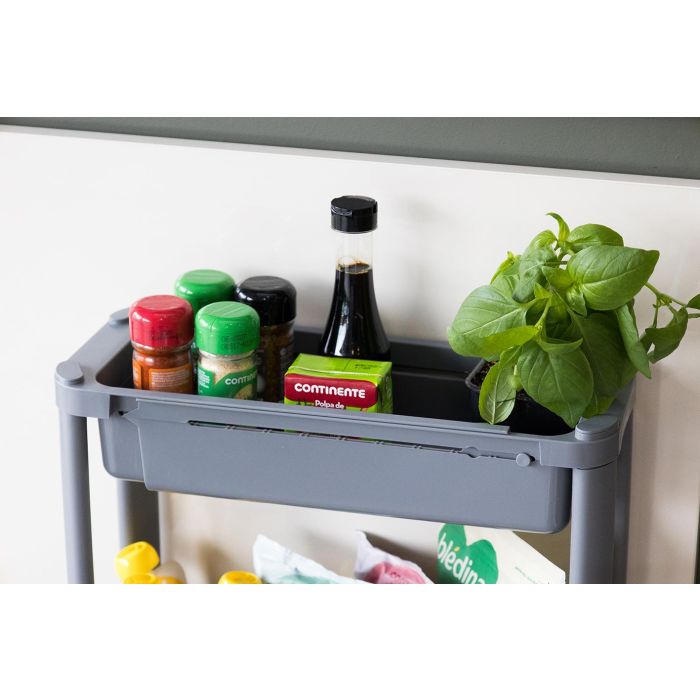 Inde Carrito Multiusos Extensible 4 Cestos 37,6 cm x 15,5 cm x 24,5 cm (4 Unidades)