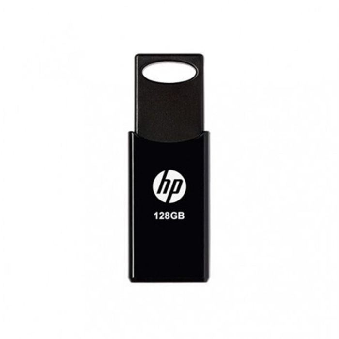 HP v212w Unidad Flash USB 2.0 de 128 GB, Tipo A, Color Negro, Diseño Deslizable con Llavero, Lectura 14 MB/s, Escritura 4 MB/s 1