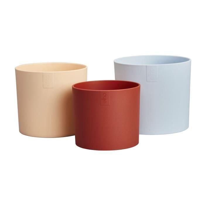 Maceta - Elho - Lex Pott - Set 14 - Azul Rosa Naranja - L 14 x An 13,8 x Al 12 cm - Interior - 100% reciclado 1 Maceta - Elho - Lex Pott - Set 14 - Azul Rosa Naranja - L 14 x An 13,8 x Al 12 cm - Interior - 100% reciclado 1