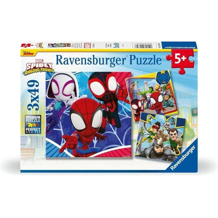 Ravensburger-SPIDERMAN-Puzzles 3x49 piezas - Spidey, el tirador de telarañas-4005556057306-A partir de 5 años 1 Ravensburger-SPIDERMAN-Puzzles 3x49 piezas - Spidey, el tirador de telarañas-4005556057306-A partir de 5 años 1