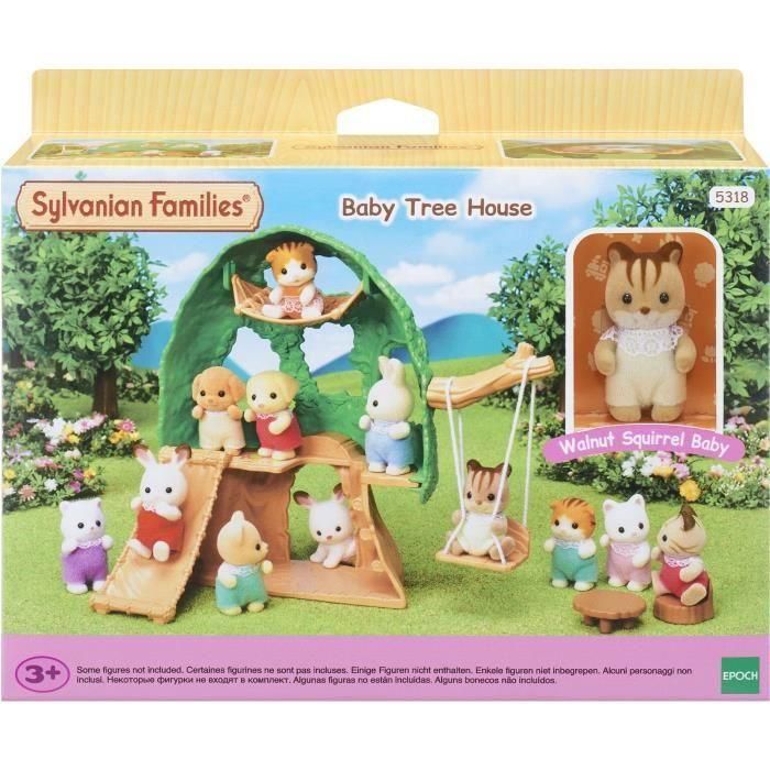 FAMILIAS SILVANAS 5318 La Cabane et Bébé Ecurueil Roux FAMILIAS SILVANAS 5318 La Cabane et Bébé Ecurueil Roux