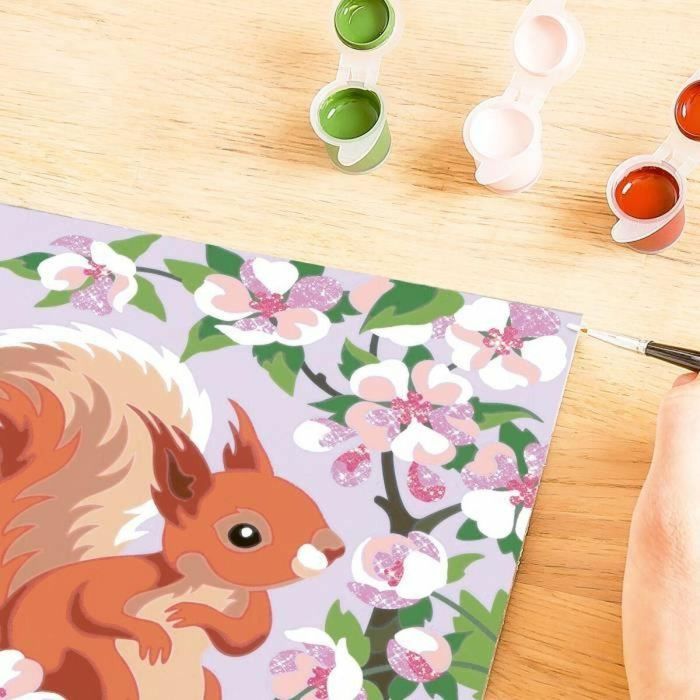 CreArt Kids - Ardilla en primavera (18 x 24 cm), kit para pintar por números, a partir de 9 años, 25837, Ravensburger 2 CreArt Kids - Ardilla en primavera (18 x 24 cm), kit para pintar por números, a partir de 9 años, 25837, Ravensburger 2
