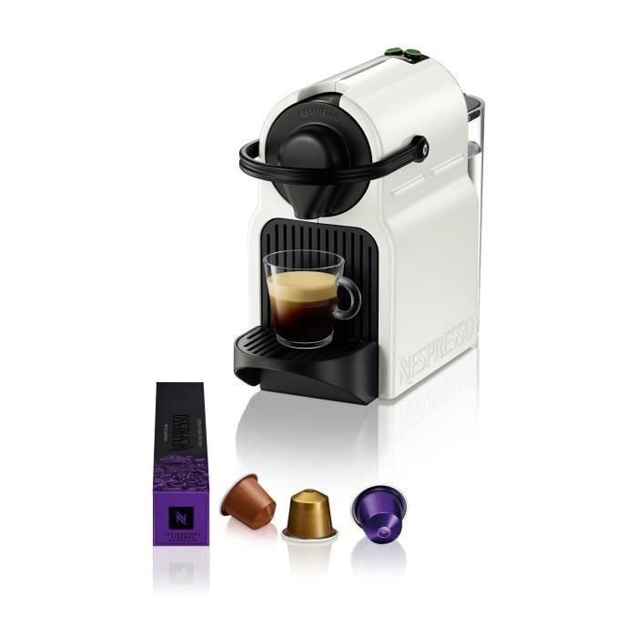 KRUPS YY1530FD Cafetera espresso Nespresso Inissia - Presión 19 bares - Blanco KRUPS YY1530FD Cafetera espresso Nespresso Inissia - Presión 19 bares - Blanco