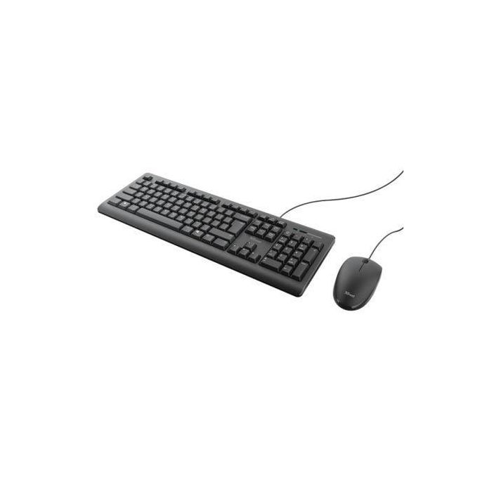 Trust Combo Teclado + Ratón Tkm-250 Cable Usb Silencioso Resistente A Liquidos Negro 1 Trust Combo Teclado + Ratón Tkm-250 Cable Usb Silencioso Resistente A Liquidos Negro 1